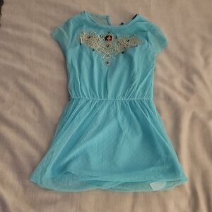 Disney Princess Jasmine, Blue Dual Layered Pajama Dress with Embroidered Design